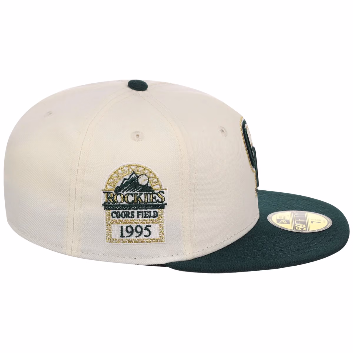 Colorado Rockies MLB Gilded Ivy New Era 59FIFTY detail view