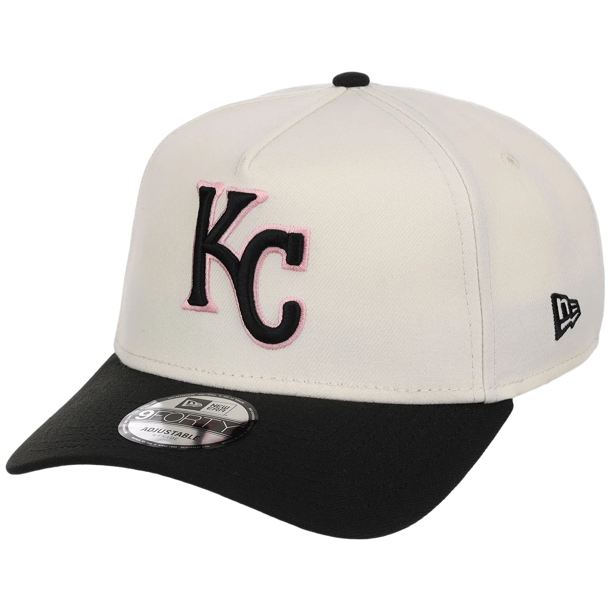 Kansas City Royals MLB Chrome Blinky New Era 9FORTY A-Frame detail view