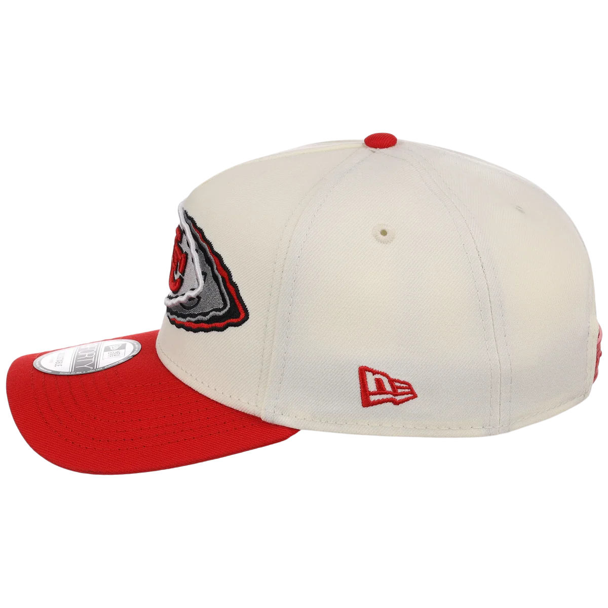 Kansas City Chiefs NFL Seismic New Era 9FORTY A-Frame detail view