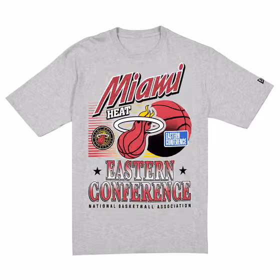 Miami Heat Sport Classics Oversized NBA T-Shirt Gray view 1