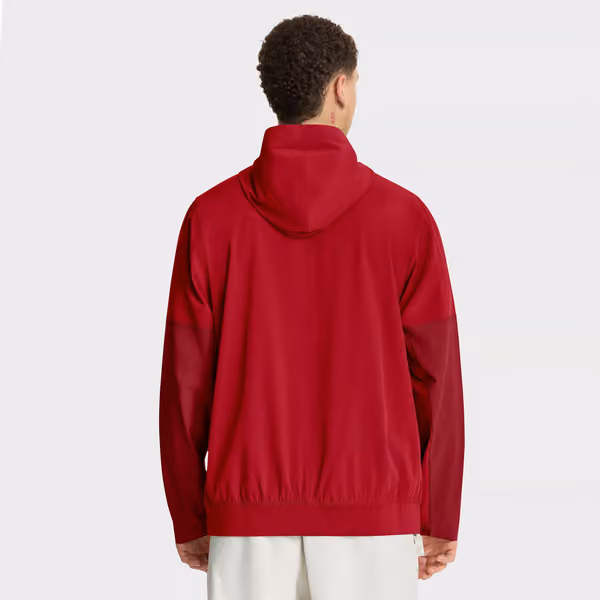 San Francisco 49ers Nike Sideline Half-Zip Anorak NFL Jacke Red view 4