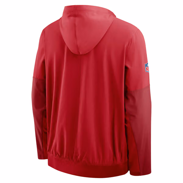 San Francisco 49ers Nike Sideline Half-Zip Anorak NFL Jacke Red view 2