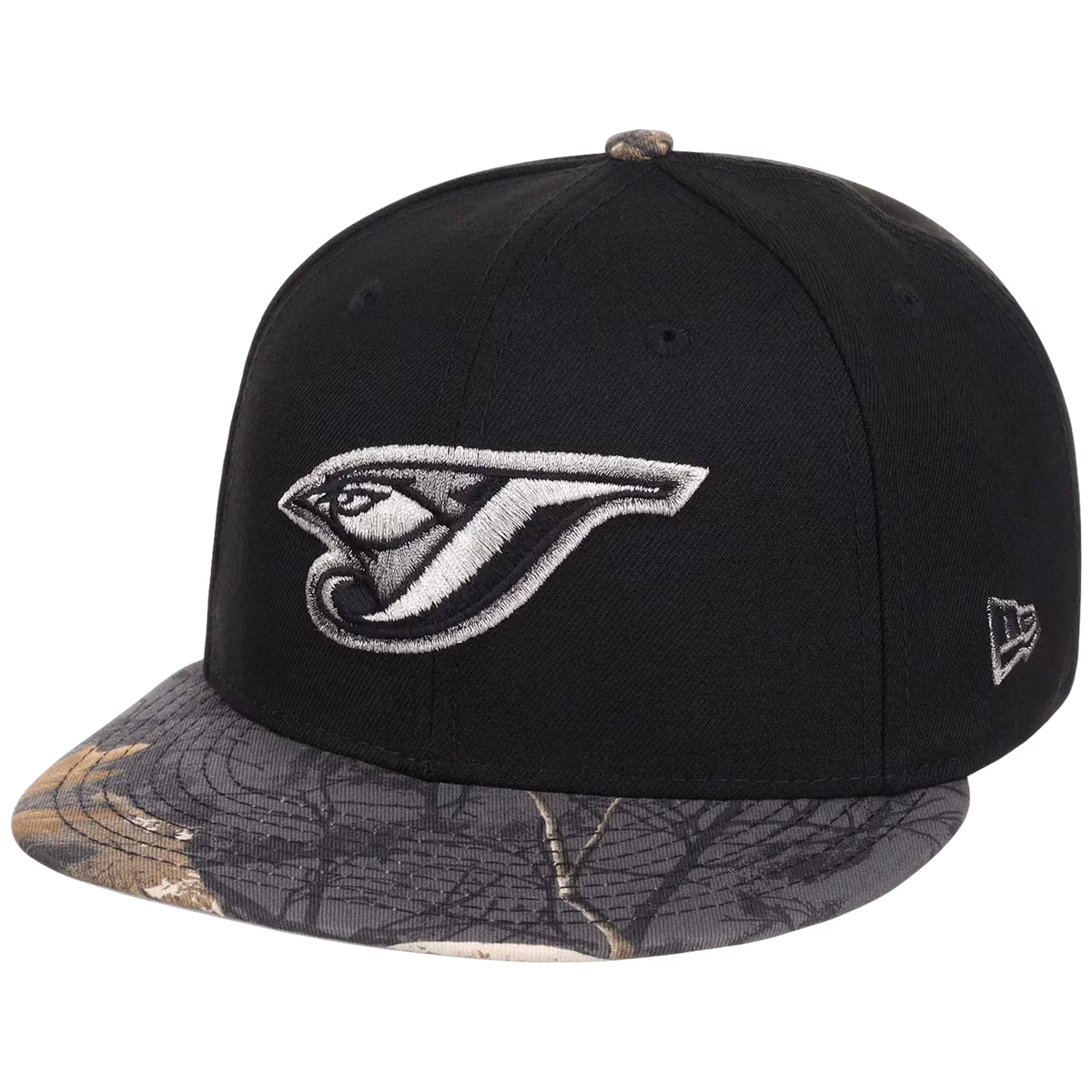 Toronto Blue Jays MLB Black Realtree Metallics New Era 59FIFTY detail view