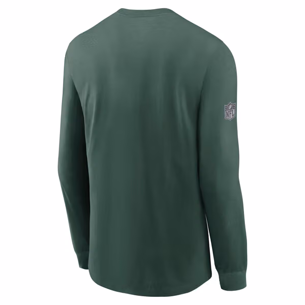 Green Bay Packers 2026 NFL Sideline Bold Arch Dri-Fit Long Sleeve T-Shirt Black view 2