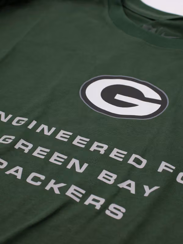 Green Bay Packers 2026 NFL Sideline Bold Arch Dri-Fit Long Sleeve T-Shirt Black view 3