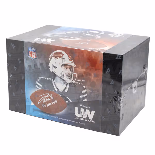 2025 Fanatics Under Wraps NFL Autographed Full Size Football Box view 1