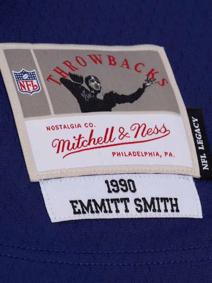 Emmitt Smith #22 Dallas Cowboys 1990 Legacy Throwback NFL Jersey Navy view 3