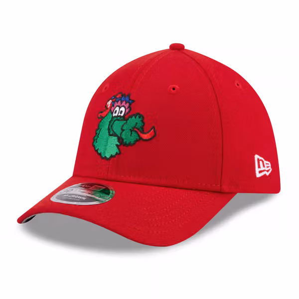 Philadelphia Phillies MLB Mascot Logo 39THIRTY M-Crown Flex Cap Red product photo