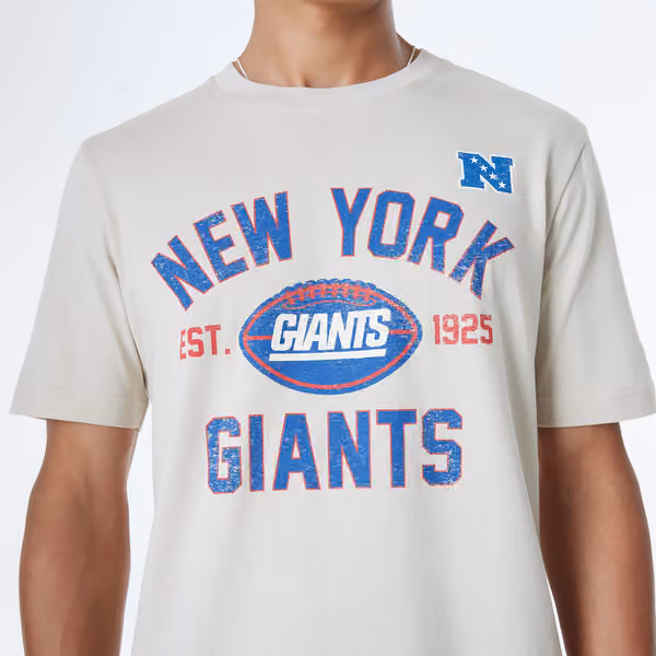 New York Giants Historic 2024 New Era 3rd Down NFL T-Shirt Stone view 4