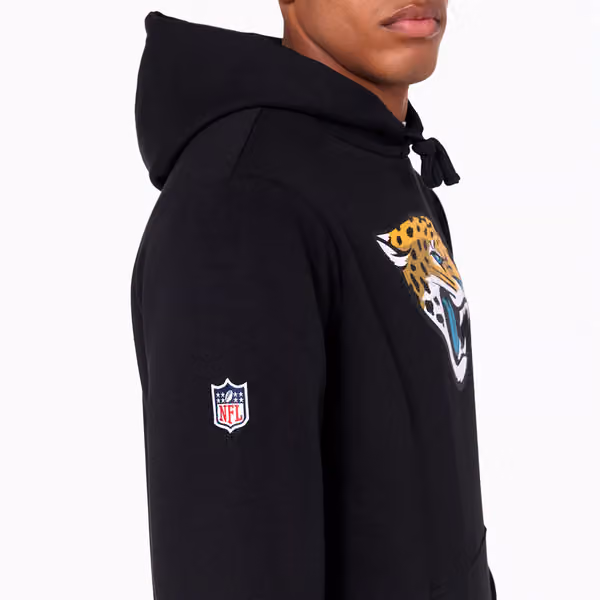 Jacksonville Jaguars Logo Hoodie NFL Sweatshirt Black view 3