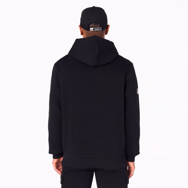 Jacksonville Jaguars Logo Hoodie NFL Sweatshirt Black view 2