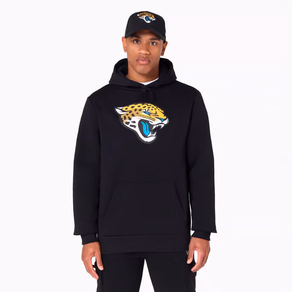 Jacksonville Jaguars Logo Hoodie NFL Sweatshirt Black view 1