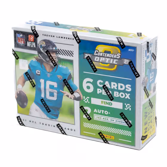 2021 Panini Contenders Optic NFL Football Hobby Box view 1