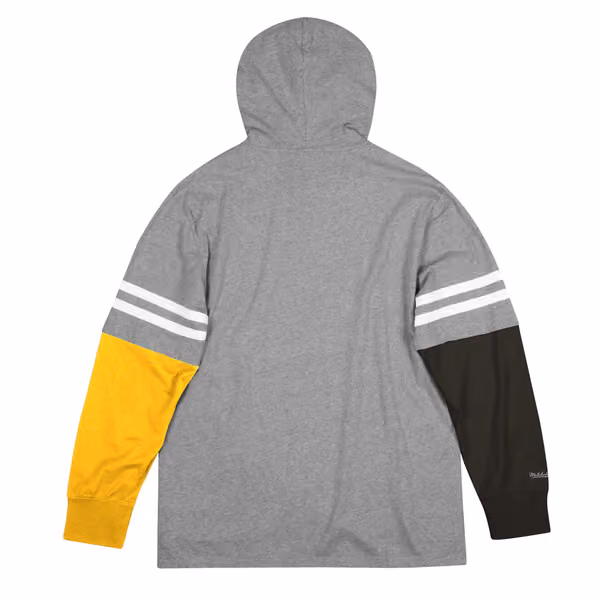 Pittsburgh Steelers Color Blocked Mitchell & Ness Lightweight NFL Hoodie view 2