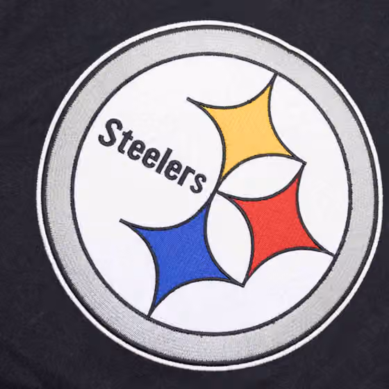 Pittsburgh Steelers Color Blocked Mitchell & Ness Lightweight NFL Hoodie view 3