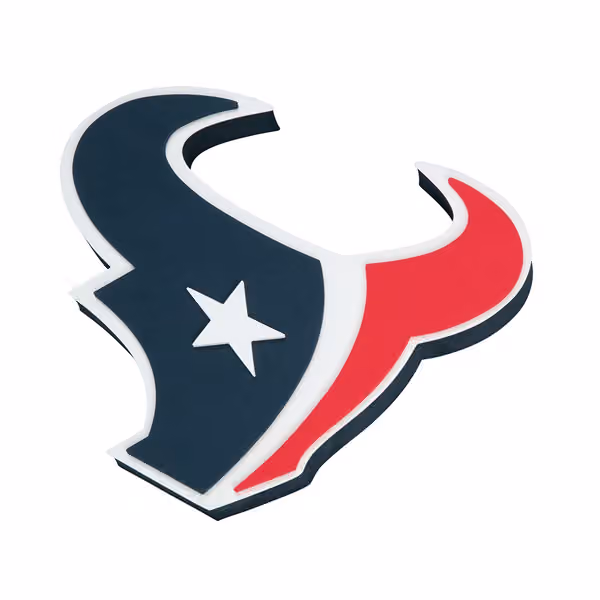 Houston Texans NFL 3D Foam Logo Wall Sign view 1