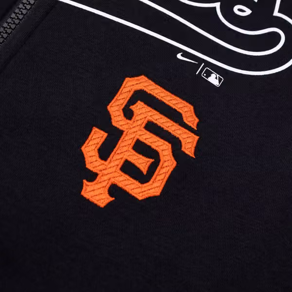 San Francisco Giants Knockout Script MLB Full-Zip Hoodie Black view 3