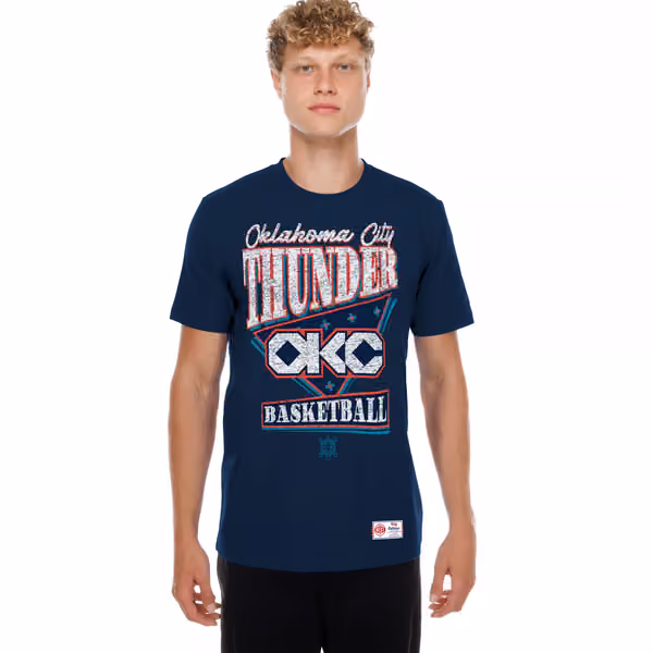 Oklahoma City Thunder 2025-26 City Edition NBA T-Shirt Navy view 1