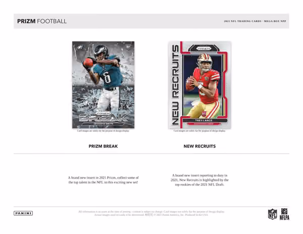 2021 Panini Prizm NFL Football Mega Box view 4