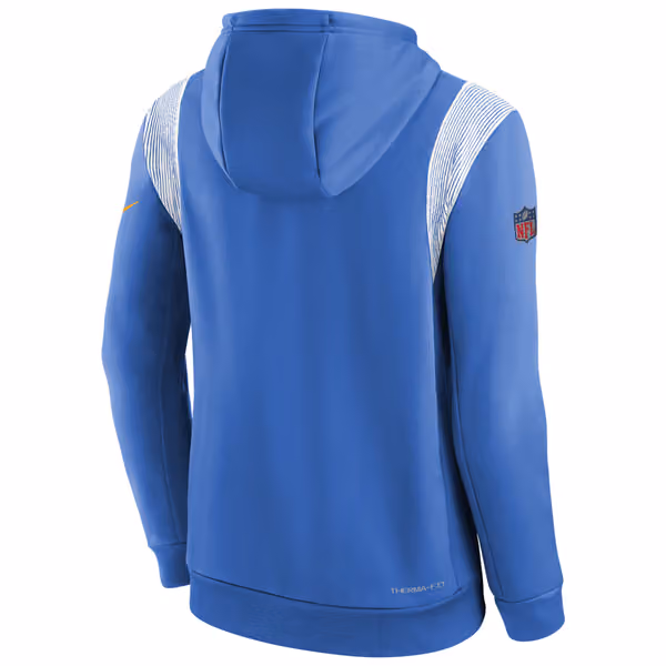 Los Angeles Chargers 2022 NFL On-Field Sideline Therma Hoodie (YOUTH) view 3