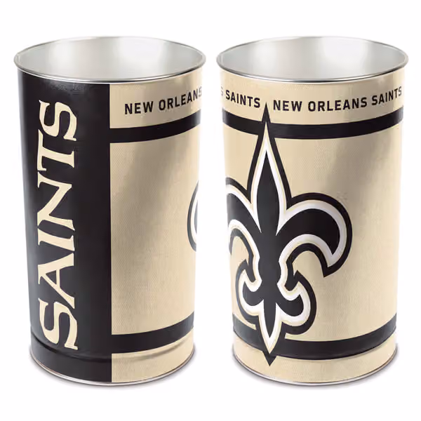 New Orleans Saints Team Logo NFL Wastebasket view 1