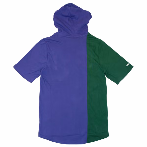 Milwaukee Bucks Split Mitchell & Ness Short Sleeve NBA Hoodie view 2