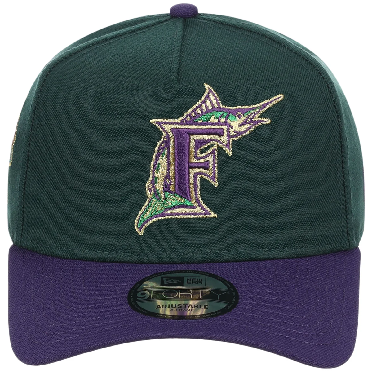 Florida Marlins MLB Joke's on You New Era 9FORTY A-Frame detail view