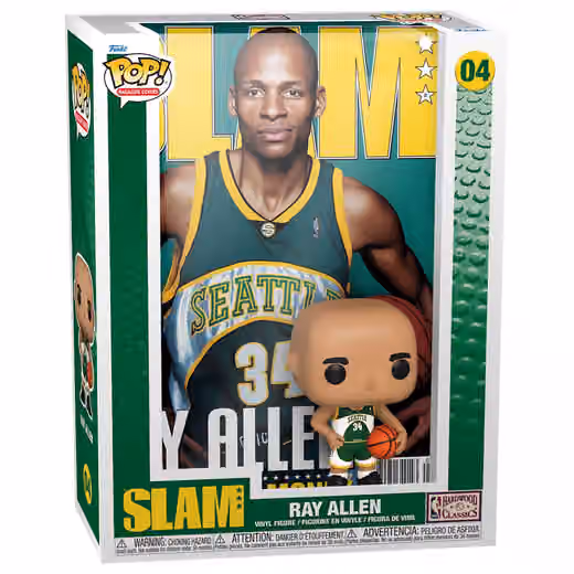 Funko POP! #04 Ray Allen Seattle SuperSonics Slam Magazine Cover view 2