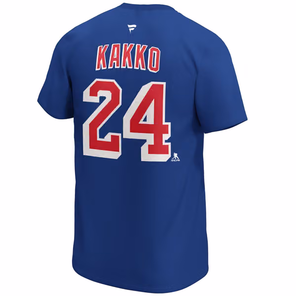 Kaapo Kakko #24 New York Rangers Fanatics Player NHL T-Shirt Blue view 3