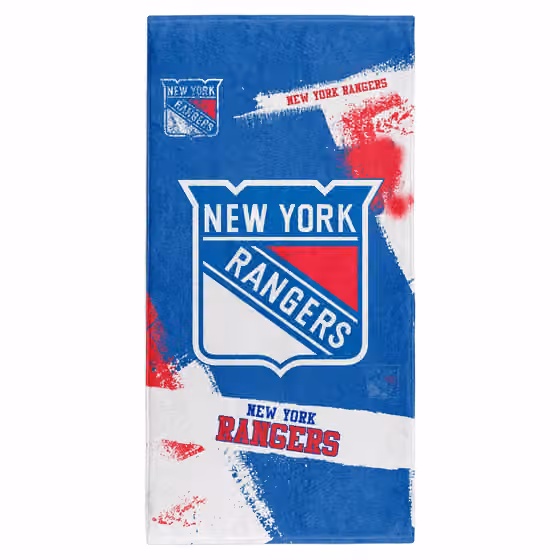 New York Rangers Spray NHL Beach Towel view 1