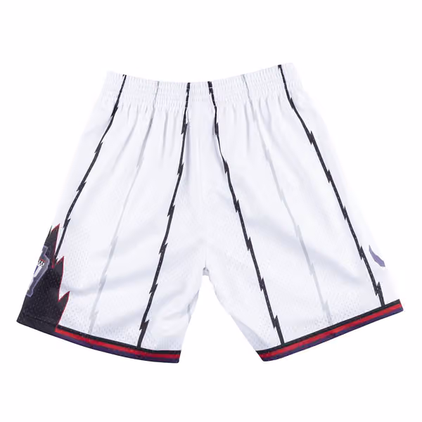 Toronto Raptors 1998-99 Mitchell & Ness Swingman NBA Shorts White view 2