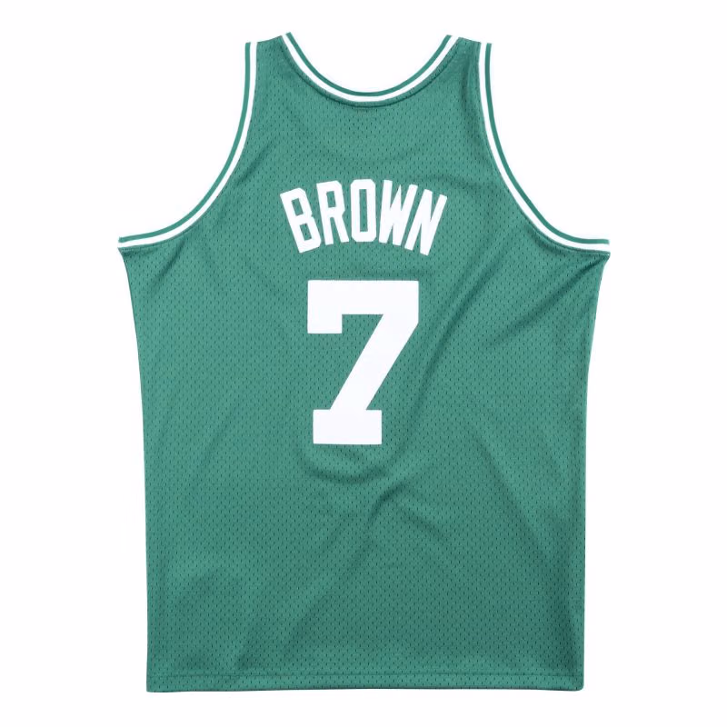 Dee Brown #7 Boston Celtics 1990-91 Mitchell & Ness Swingman NBA Jersey Green view 2
