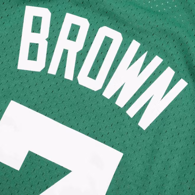 Dee Brown #7 Boston Celtics 1990-91 Mitchell & Ness Swingman NBA Jersey Green view 4