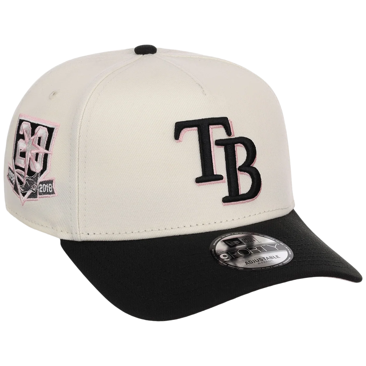 Tampa Bay Rays MLB Chrome Blinky New Era 9FORTY A-Frame front view