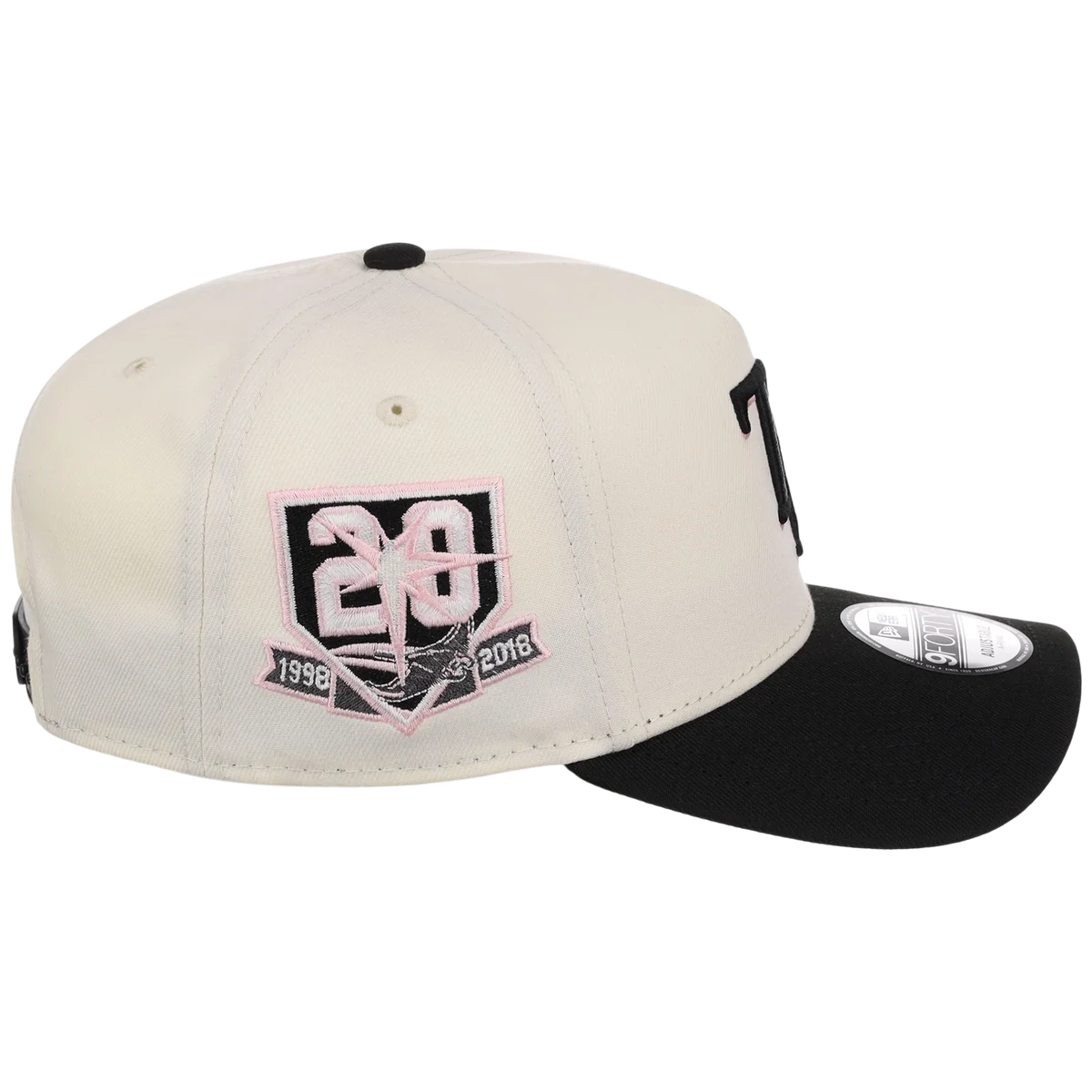 Tampa Bay Rays MLB Chrome Blinky New Era 9FORTY A-Frame detail view