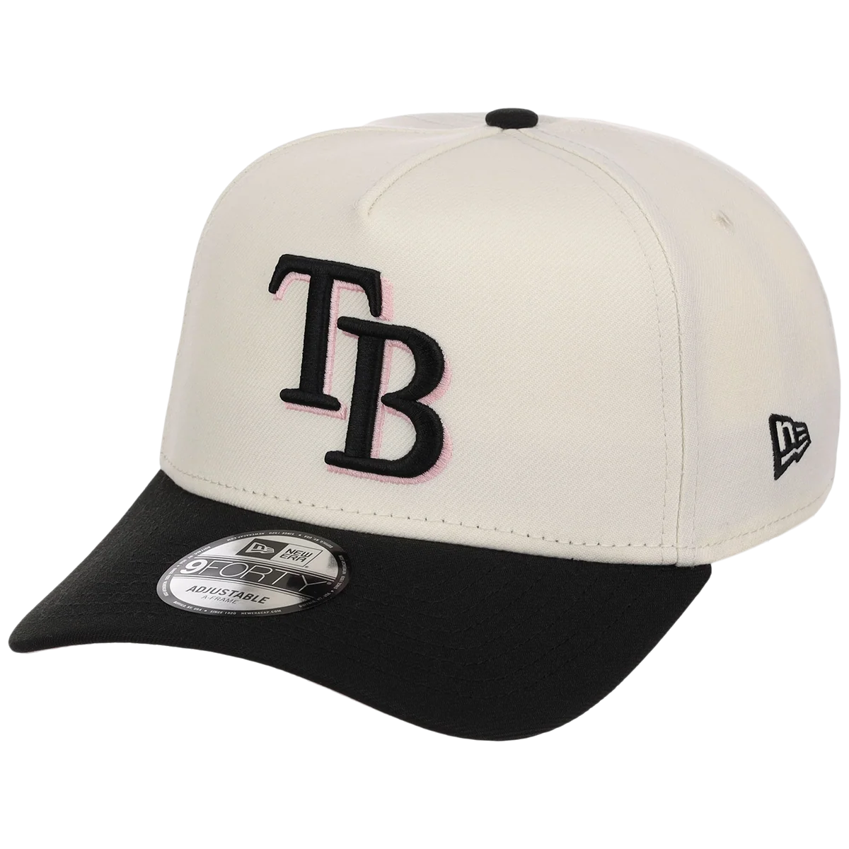 Tampa Bay Rays MLB Chrome Blinky New Era 9FORTY A-Frame detail view