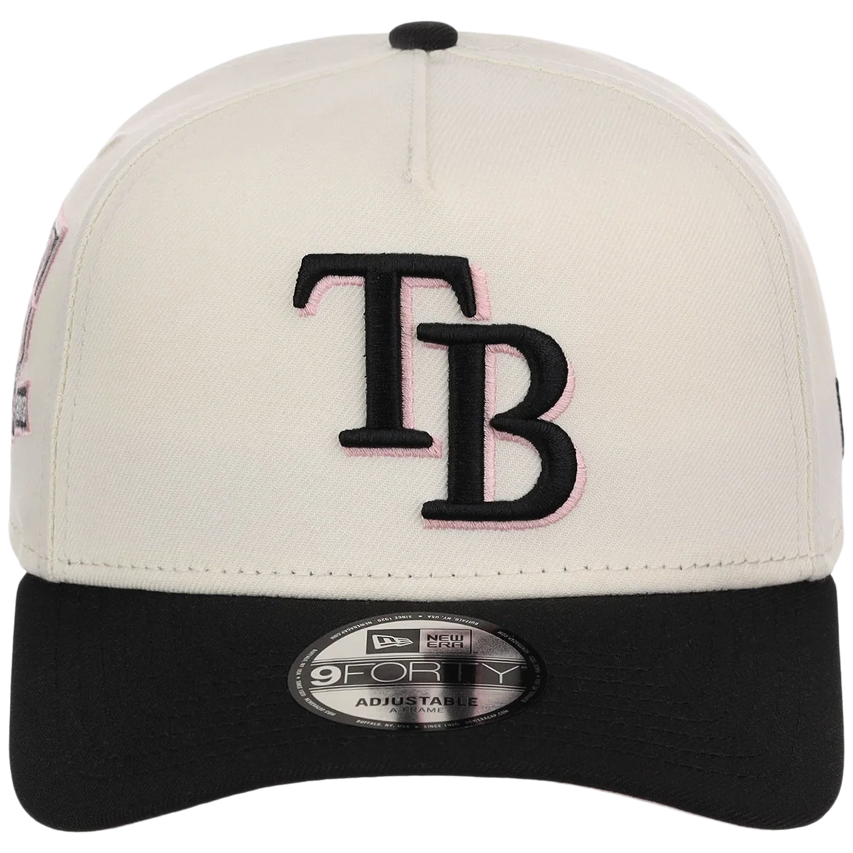 Tampa Bay Rays MLB Chrome Blinky New Era 9FORTY A-Frame detail view