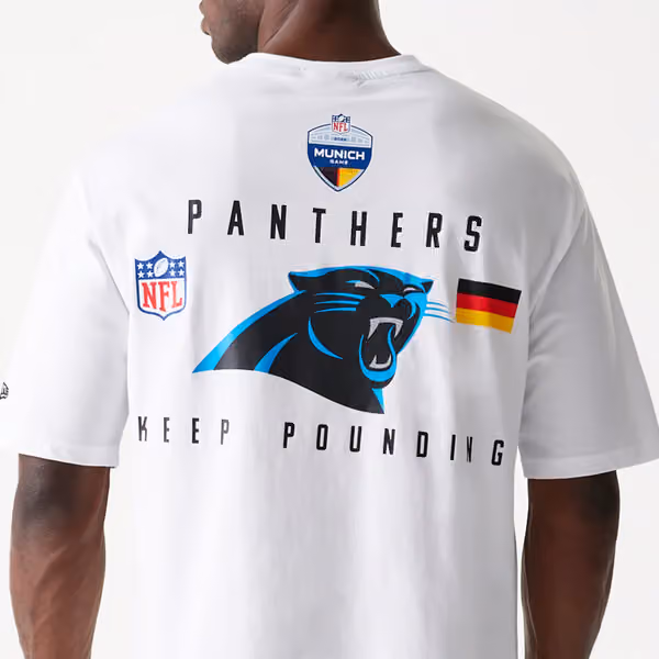 2024 NFL Munich Game Carolina Panthers Slogan T-Shirt White view 3