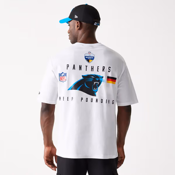 2024 NFL Munich Game Carolina Panthers Slogan T-Shirt White view 1
