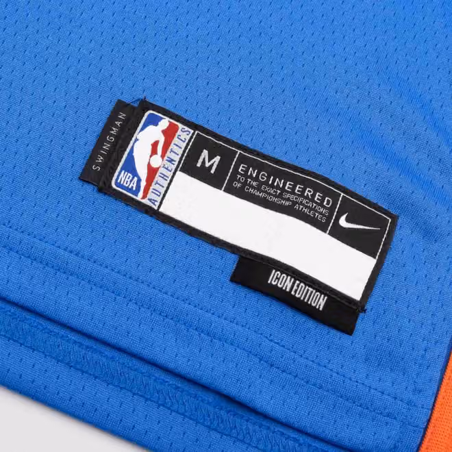 Shai Gilgeous-Alexander #2 Oklahoma City Thunder Swingman NBA Jersey Blue (YOUTH) view 5