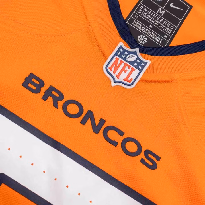 John Elway #7 Denver Broncos Nike Game NFL Jersey Orange view 5