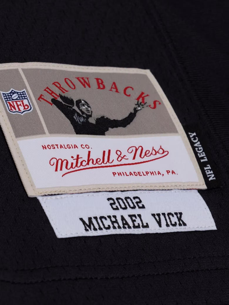 Michael Vick #7 Atlanta Falcons Legacy Throwback NFL Jersey Black view 3