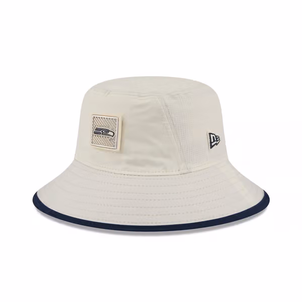 Seattle Seahawks 2026 NFL Training Camp Stretch Bucket Hat Cream/Navy product photo
