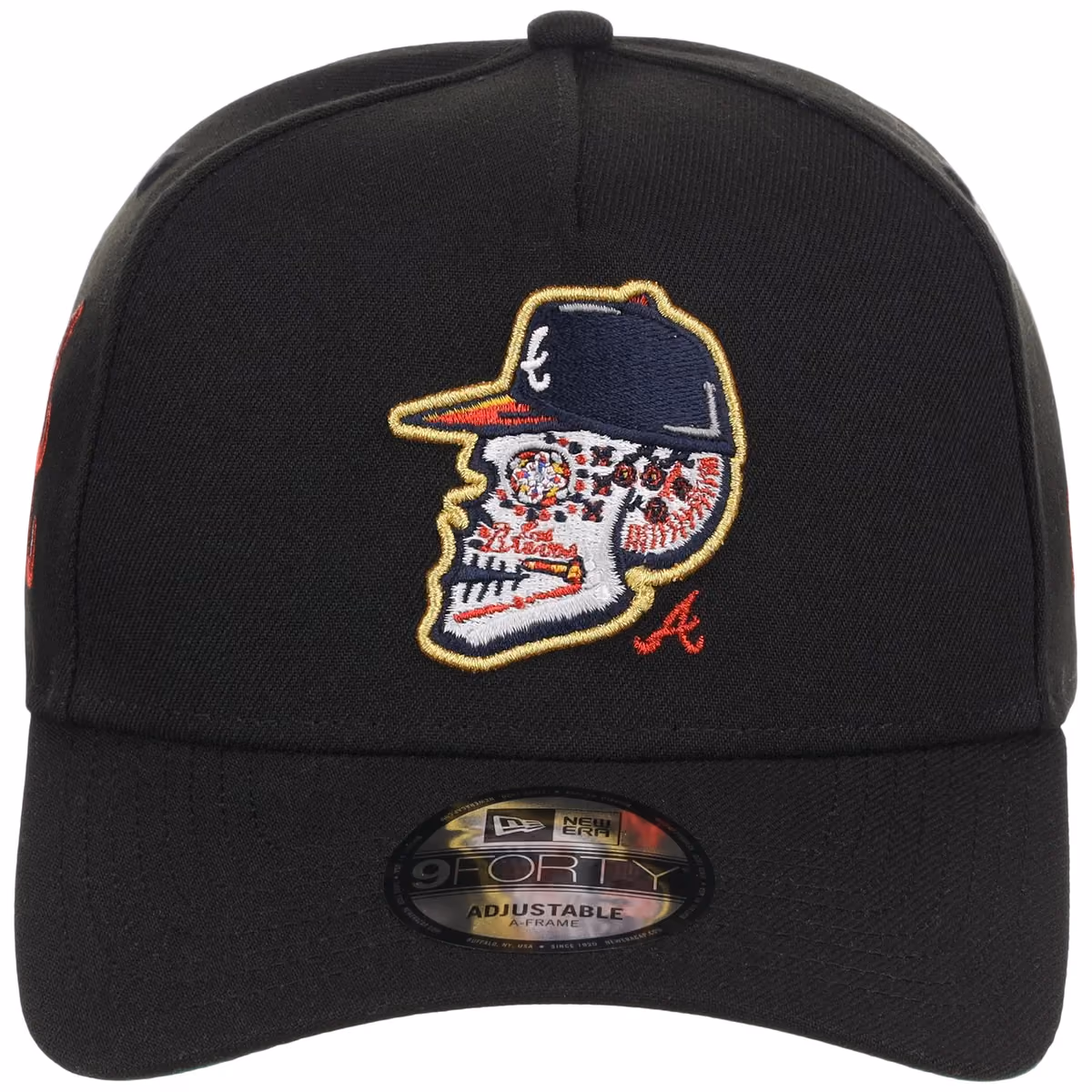 Atlanta Braves Skull Atlanta Crown the City New Era 9FORTY detail view