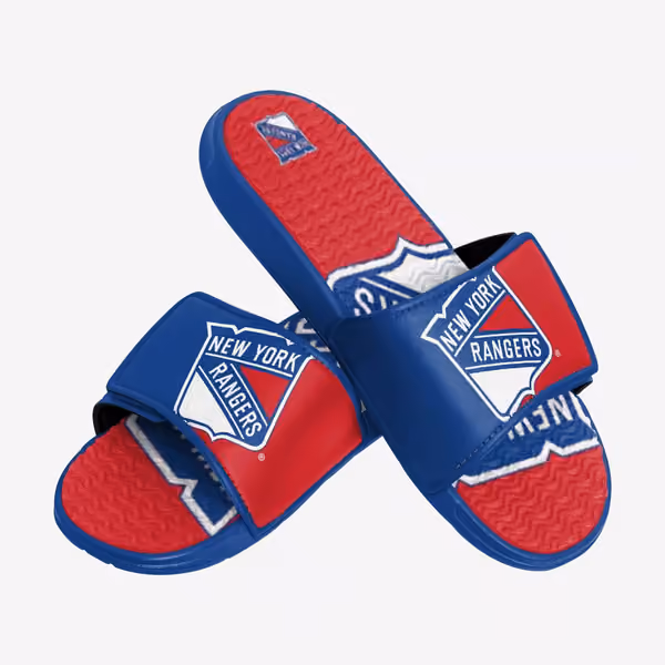 New York Rangers Big Logo NHL Gel Slides view 2