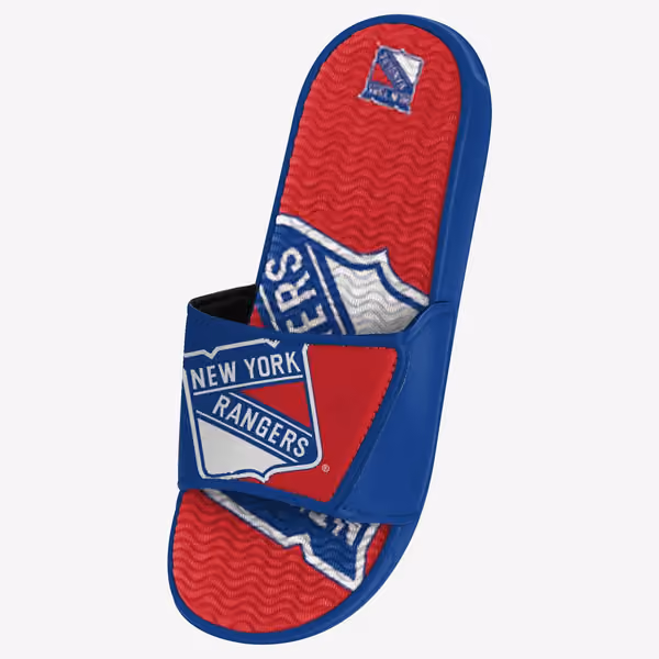 New York Rangers Big Logo NHL Gel Slides view 3