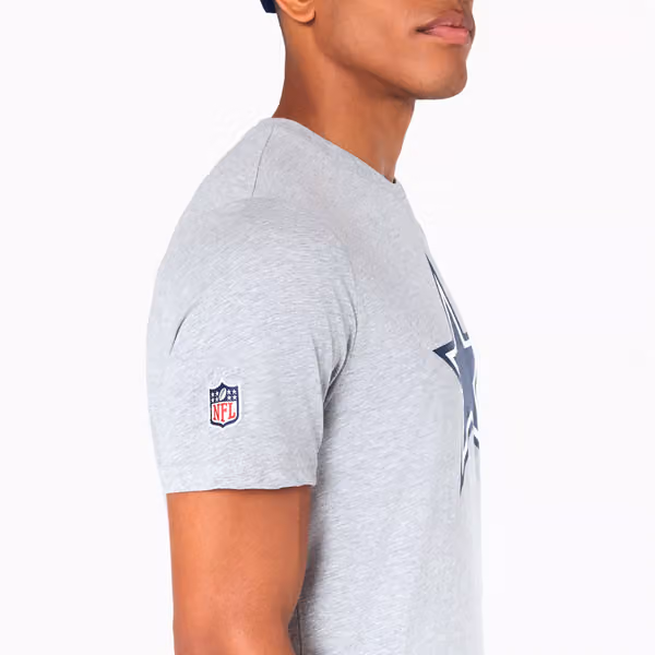 Dallas Cowboys Team Logo New Era NFL T-Shirt Grey view 3