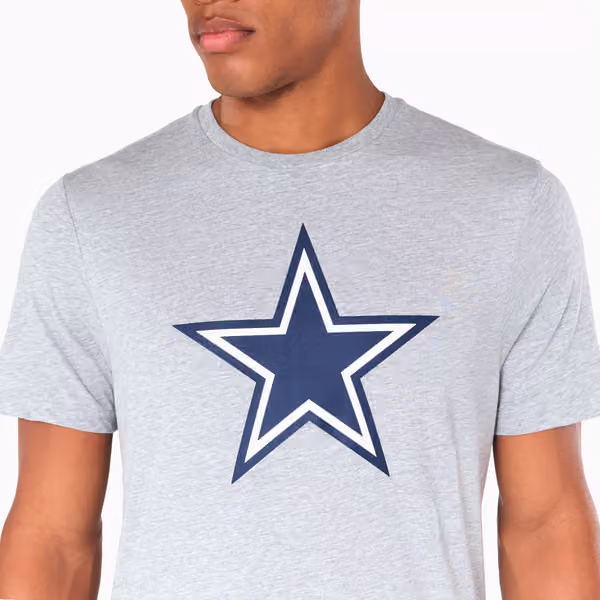 Dallas Cowboys Team Logo New Era NFL T-Shirt Grey view 6