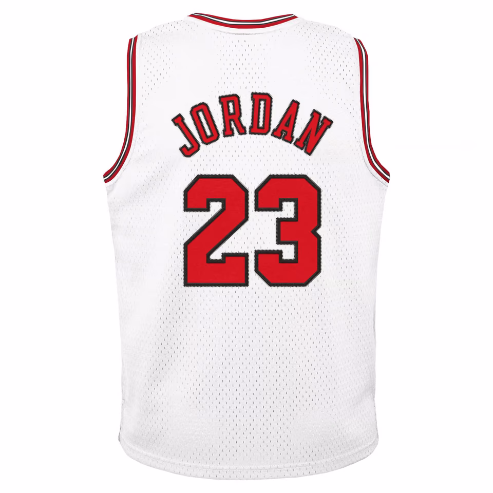 Michael Jordan #23 Chicago Bulls 1997-98 Authentic NBA Jersey White (YOUTH) view 3