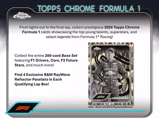 2024 Topps Chrome Formula 1 Racing (Formel 1) F1 Qualifying Lap Hobby Box view 2
